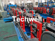 Automatic Interchangeable C / Z Purlin Roll Forming Machine With Hydraulic Cutting Type