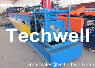 12 Ton Hydraulic Cutting Z / C Channel Roll Forming Machine With 17 Forming Station