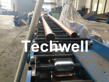 Aluminum Or Galvanized Steel Round Downspout Roll Forming Machine For Making Water Pipe, Rainwater