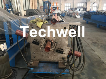 Aluminum Or Galvanized Steel Round Downspout Roll Forming Machine For Making Water Pipe, Rainwater