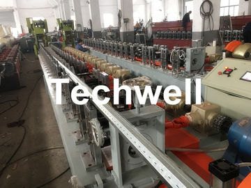 0.4-1.2mm Octagonal Tube Pipe Roll Forming Machine Equipment With Guiding Column And Slide Blocks Forming Structure